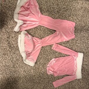 Pink Velvet Santa Costume Set